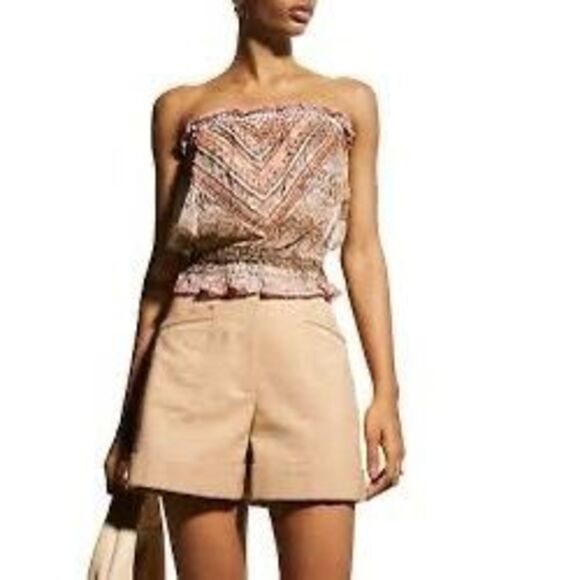 NWT Ramy Brook “Luana” Strapless Animal-Print Sequin Top.  Size XS - Picture 2 of 10